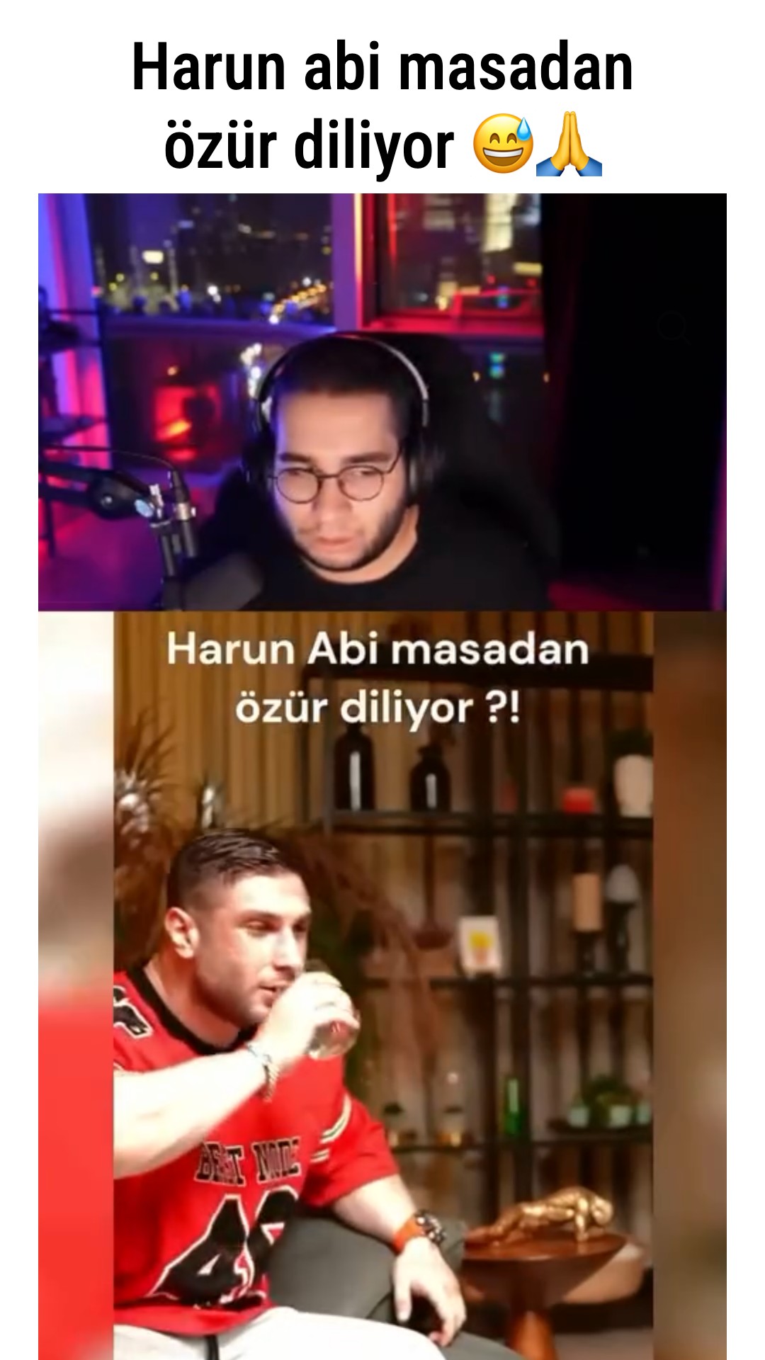 Örnek klip: Harun abi masadan özür diliyor
